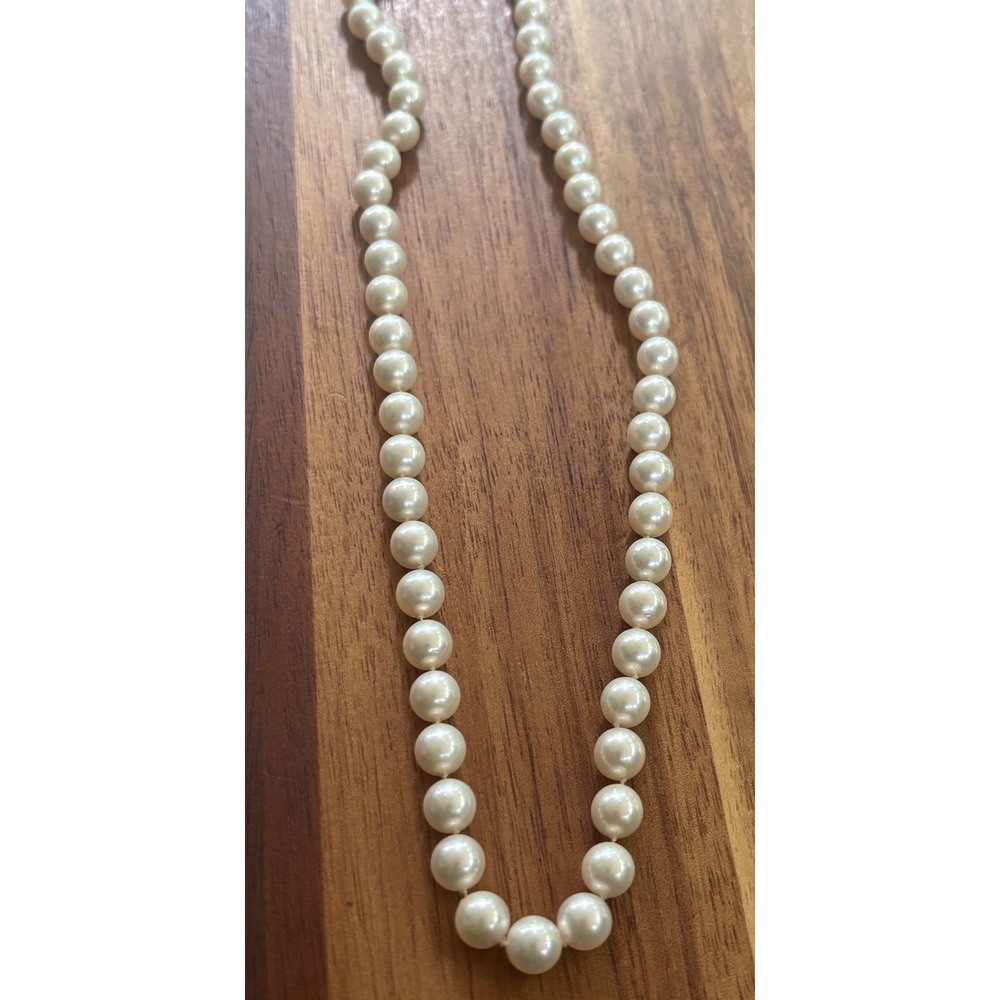 Gorgeous Cultured Pearl Necklace 14k Clasp 18"